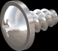 screw for plastic: Screw STS-plus KN6031 2.5x4.5 - H1 stainless-steel, A2 - 1.4567 Bright-pickled and passivated