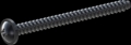 screw for plastic: Screw STS-plus KN6031 2.5x30 - H1 steel, hardened 10.9 Zinc-Nickel-plated,  baked, passivated black/ Cr-VI-free, sealed, 720 h until Fe-Corrosion