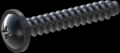 screw for plastic: Screw STS-plus KN6031 3x18 - H1 steel, hardened 10.9 Zinc-Nickel-plated,  baked, passivated black/ Cr-VI-free, sealed, 720 h until Fe-Corrosion