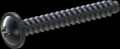 screw for plastic: Screw STS-plus KN6031 3x22 - H1 steel, hardened 10.9 Zinc-Nickel-plated,  baked, passivated black/ Cr-VI-free, sealed, 720 h until Fe-Corrosion