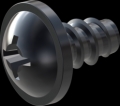 screw for plastic: Screw STS-plus KN6031 3.5x6 - H2 steel, hardened 10.9 Zinc-Nickel-plated,  baked, passivated black/ Cr-VI-free, sealed, 720 h until Fe-Corrosion