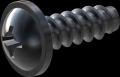 screw for plastic: Screw STS-plus KN6031 3.5x10 - H2 steel, hardened 10.9 Zinc-Nickel-plated,  baked, passivated black/ Cr-VI-free, sealed, 720 h until Fe-Corrosion