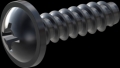 screw for plastic: Screw STS-plus KN6031 3.5x12 - H2 steel, hardened 10.9 Zinc-Nickel-plated,  baked, passivated black/ Cr-VI-free, sealed, 720 h until Fe-Corrosion