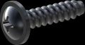 screw for plastic: Screw STS-plus KN6031 4x16 - H2 steel, hardened 10.9 Zinc-Nickel-plated, baked, passivated black/ Cr-VI-free, sealed, 720 h until Fe-Corrosion