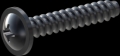 screw for plastic: Screw STS-plus KN6031 4x22 - H2 steel, hardened 10.9 Zinc-Nickel-plated,  baked, passivated black/ Cr-VI-free, sealed, 720 h until Fe-Corrosion