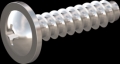 screw for plastic: Screw STS-plus KN6031 4.5x18 - H2 stainless-steel, A2 - 1.4567 Bright-pickled and passivated