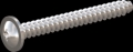 screw for plastic: Screw STS-plus KN6031 4.5x40 - H2 stainless-steel, A2 - 1.4567 Bright-pickled and passivated