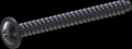 screw for plastic: Screw STS-plus KN6031 4.5x45 - H2 steel, hardened 10.9 Zinc-Nickel-plated,  baked, passivated black/ Cr-VI-free, sealed, 720 h until Fe-Corrosion