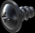 screw for plastic: Screw STS-plus KN6031 5x8 - H2 steel, hardened 10.9 Zinc-Nickel-plated,  baked, passivated black/ Cr-VI-free, sealed, 720 h until Fe-Corrosion