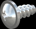 screw for plastic: Screw STS-plus KN6031 5x10 - H2 steel, hardened 10.9 zinc-plated 5-7 ?m, baked, blue / transparent passivated