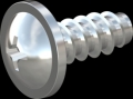 screw for plastic: Screw STS-plus KN6031 5x12 - H2 steel, hardened 10.9 zinc-plated 5-7 ?m, baked, blue / transparent passivated