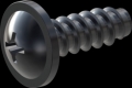 screw for plastic: Screw STS-plus KN6031 5x14 - H2 steel, hardened 10.9 Zinc-Nickel-plated,  baked, passivated black/ Cr-VI-free, sealed, 720 h until Fe-Corrosion