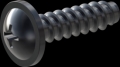 screw for plastic: Screw STS-plus KN6031 5x18 - H2 steel, hardened 10.9 Zinc-Nickel-plated,  baked, passivated black/ Cr-VI-free, sealed, 720 h until Fe-Corrosion