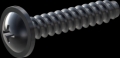 screw for plastic: Screw STS-plus KN6031 5x25 - H2 steel, hardened 10.9 Zinc-Nickel-plated,  baked, passivated black/ Cr-VI-free, sealed, 720 h until Fe-Corrosion
