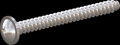 screw for plastic: Screw STS-plus KN6031 5x50 - H2 stainless-steel, A2 - 1.4567 Bright-pickled and passivated