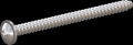 screw for plastic: Screw STS-plus KN6031 5x65 - H2 stainless-steel, A2 - 1.4567 Bright-pickled and passivated