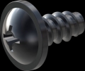 screw for plastic: Screw STS-plus KN6031 6x12 - H3 steel, hardened 10.9 Zinc-Nickel-plated,  baked, passivated black/ Cr-VI-free, sealed, 720 h until Fe-Corrosion