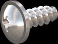 screw for plastic: Screw STS-plus KN6031 6x14 - H3 stainless-steel, A2 - 1.4567 Bright-pickled and passivated