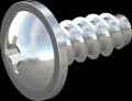 screw for plastic: Screw STS-plus KN6031 6x14 - H3 steel, hardened 10.9 zinc-plated 5-7 ?m, baked, blue / transparent passivated