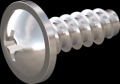 screw for plastic: Screw STS-plus KN6031 6x16 - H3 stainless-steel, A2 - 1.4567 Bright-pickled and passivated