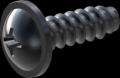 screw for plastic: Screw STS-plus KN6031 6x18 - H3 steel, hardened 10.9 Zinc-Nickel-plated,  baked, passivated black/ Cr-VI-free, sealed, 720 h until Fe-Corrosion