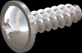 screw for plastic: Screw STS-plus KN6031 6x18 - H3 stainless-steel, A2 - 1.4567 Bright-pickled and passivated