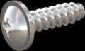 screw for plastic: Screw STS-plus KN6031 6x20 - H3 stainless-steel, A2 - 1.4567 Bright-pickled and passivated