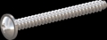 screw for plastic: Screw STS-plus KN6031 6x60 - H3 stainless-steel, A2 - 1.4567 Bright-pickled and passivated