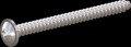 screw for plastic: Screw STS-plus KN6031 6x70 - H3 stainless-steel, A2 - 1.4567 Bright-pickled and passivated
