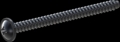 screw for plastic: Screw STS-plus KN6031 6x75 - H3 steel, hardened 10.9 Zinc-Nickel-plated,  baked, passivated black/ Cr-VI-free, sealed, 720 h until Fe-Corrosion