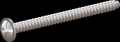 screw for plastic: Screw STS-plus KN6031 6x75 - H3 stainless-steel, A2 - 1.4567 Bright-pickled and passivated