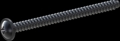 screw for plastic: Screw STS-plus KN6031 6x80 - H3 steel, hardened 10.9 Zinc-Nickel-plated,  baked, passivated black/ Cr-VI-free, sealed, 720 h until Fe-Corrosion