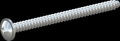 screw for plastic: Screw STS-plus KN6031 6x80 - H3 steel, hardened 10.9 zinc-plated 5-7 ?m, baked, blue / transparent passivated