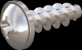 screw for plastic: Screw STS KN1031-Neu 3.5x10 - H2 stainless-steel, A2 - 1.4567 Bright-pickled and passivated