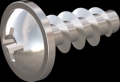 screw for plastic: Screw STS KN1031-Neu 4x10 - H2 stainless-steel, A2 - 1.4567 Bright-pickled and passivated
