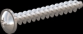 screw for plastic: Screw STS KN1031-Neu 5x35 - H2 stainless-steel, A2 - 1.4567 Bright-pickled and passivated