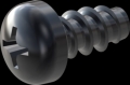 screw for plastic: Screw STS-plus KN6032 2x4 - H1 steel, hardened 10.9 Zinc-Nickel-plated,  baked, passivated black/ Cr-VI-free, sealed, 720 h until Fe-Corrosion