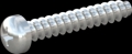screw for plastic: Screw STS-plus KN6032 2x12 - H1 steel, hardened 10.9 zinc-plated 5-7 ?m, baked, blue / transparent passivated