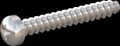 screw for plastic: Screw STS-plus KN6032 2x14 - H1 stainless-steel, A2 - 1.4567 Bright-pickled and passivated