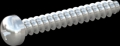 screw for plastic: Screw STS-plus KN6032 2x14 - H1 steel, hardened 10.9 zinc-plated 5-7 ?m, baked, blue / transparent passivated