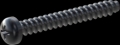 screw for plastic: Screw STS-plus KN6032 2x16 - H1 steel, hardened 10.9 Zinc-Nickel-plated,  baked, passivated black/ Cr-VI-free, sealed, 720 h until Fe-Corrosion