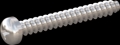 screw for plastic: Screw STS-plus KN6032 2x16 - H1 stainless-steel, A2 - 1.4567 Bright-pickled and passivated
