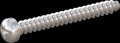 screw for plastic: Screw STS-plus KN6032 2x18 - H1 stainless-steel, A2 - 1.4567 Bright-pickled and passivated