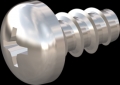 screw for plastic: Screw STS-plus KN6032 2.2x4 - H1 stainless-steel, A2 - 1.4567 Bright-pickled and passivated
