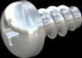 screw for plastic: Screw STS-plus KN6032 2.2x4 - H1 steel, hardened 10.9 zinc-plated 5-7 ?m, baked, blue / transparent passivated
