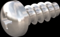 screw for plastic: Screw STS-plus KN6032 2.2x5 - H1 stainless-steel, A2 - 1.4567 Bright-pickled and passivated
