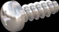 screw for plastic: Screw STS-plus KN6032 2.2x6 - H1 stainless-steel, A2 - 1.4567 Bright-pickled and passivated