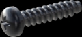 screw for plastic: Screw STS-plus KN6032 2.2x10 - H1 steel, hardened 10.9 Zinc-Nickel-plated,  baked, passivated black/ Cr-VI-free, sealed, 720 h until Fe-Corrosion