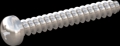 screw for plastic: Screw STS-plus KN6032 2.2x16 - H1 stainless-steel, A2 - 1.4567 Bright-pickled and passivated