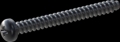 screw for plastic: Screw STS-plus KN6032 2.2x22 - H1 steel, hardened 10.9 Zinc-Nickel-plated,  baked, passivated black/ Cr-VI-free, sealed, 720 h until Fe-Corrosion